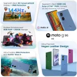 MOTOROLA G96 5G (Pantone Ashleigh Blue, 128 GB) (8 GB RAM)